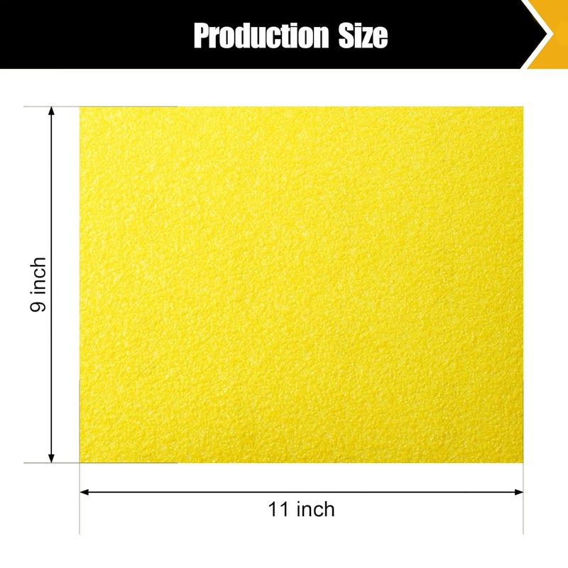 BOSHCRAFT 40 Grit Sand Paper, 12Pcs Sandpaper Assortment Sandpaper for Wood Metal Furniture Hand Sander Sand Paper Set Sandpaper Sheets Cut for Use 9" x 11"/12 Sheets - Image 2
